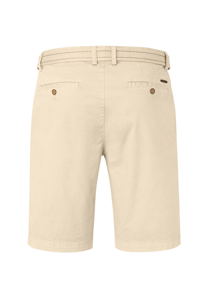 Cotton Tailored Shorts - Stone