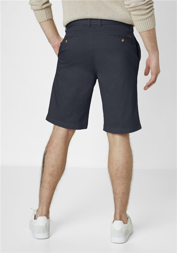 Cotton Tailored Shorts - Navy