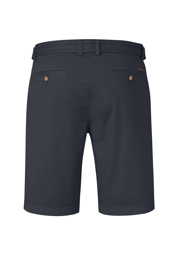 Cotton Tailored Shorts - Navy