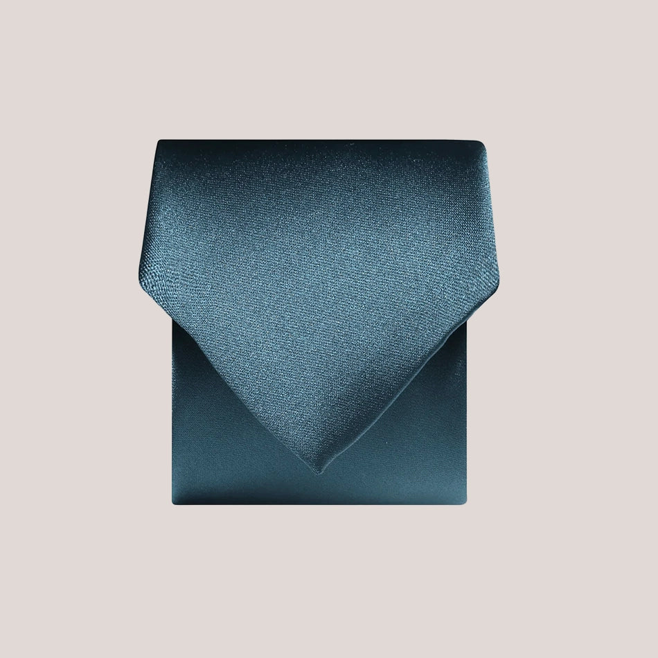 Plain Satin Tie - Airforce