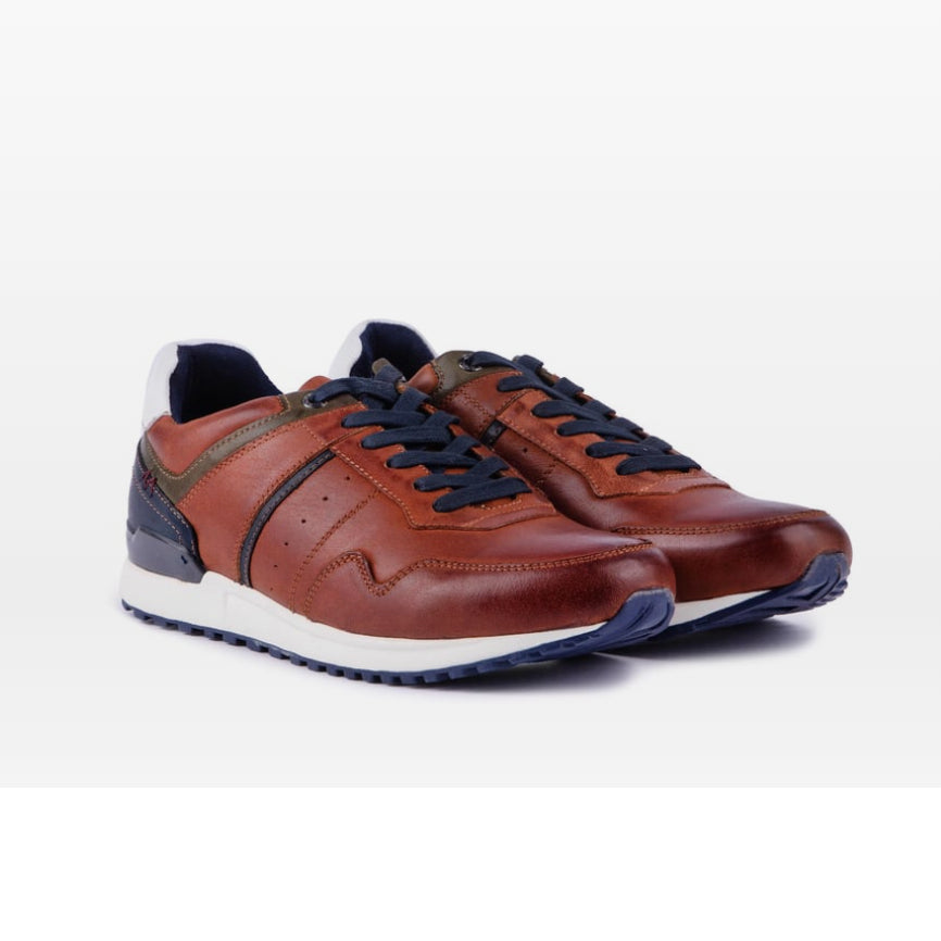 Brescia Leather Trainers - Tan