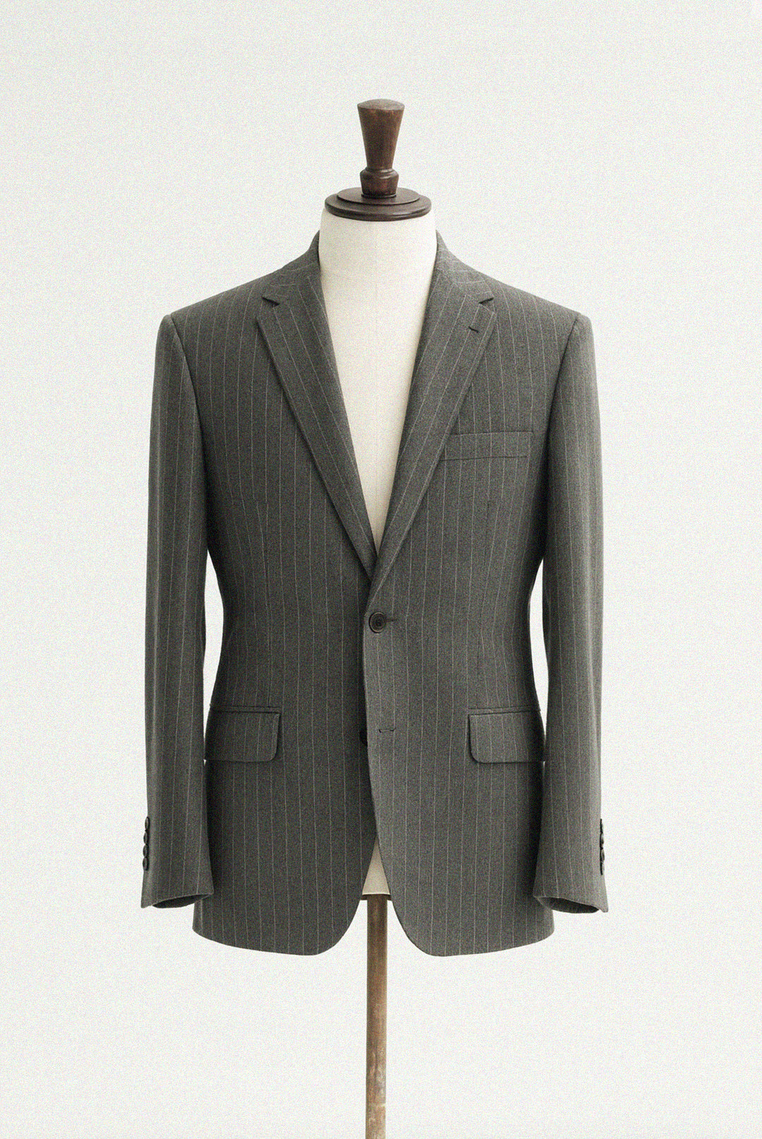 Cassius Dark Grey Pinstripe 3-Piece Suit - Waistcoat