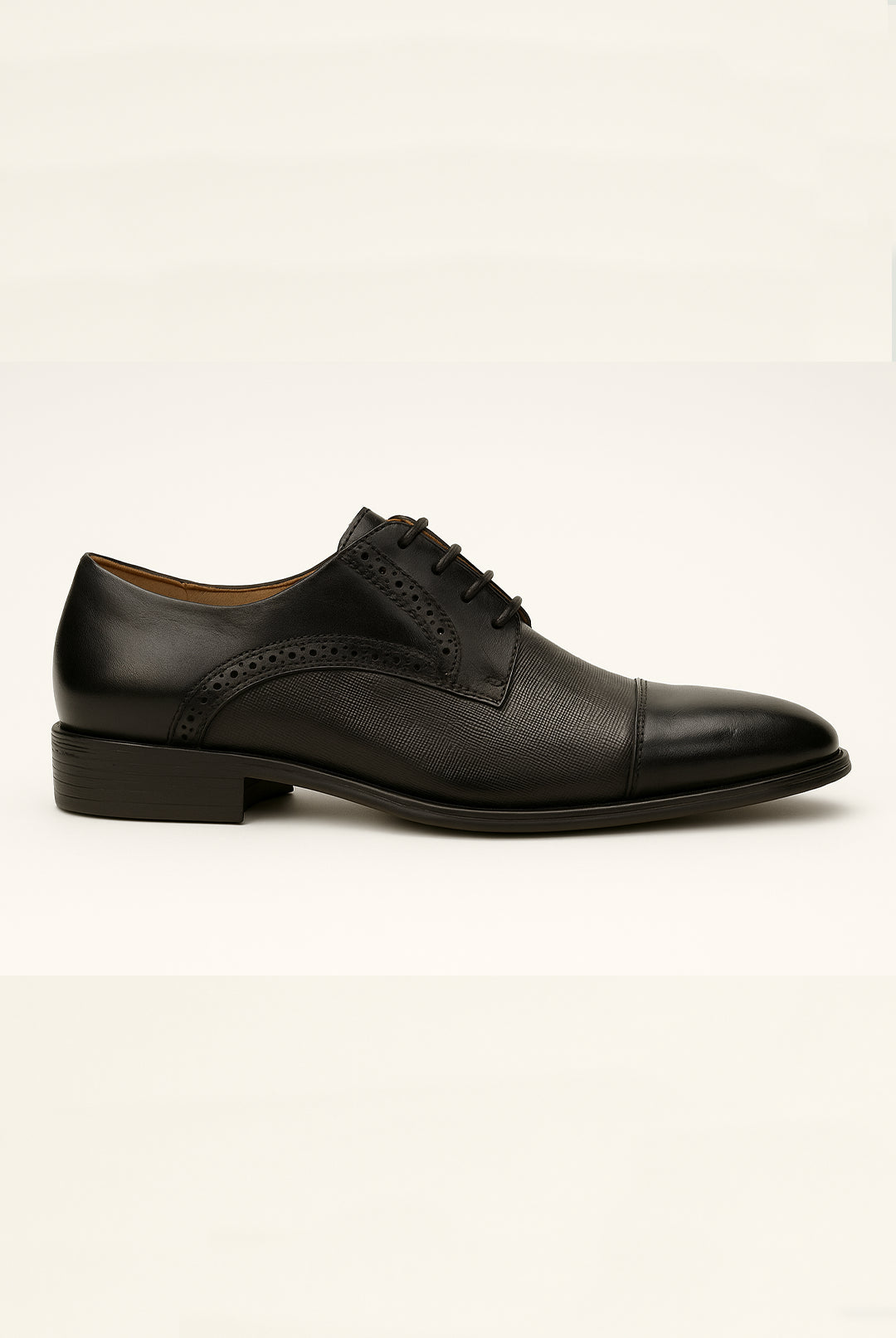 Erling Derby Leather Shoes - Black