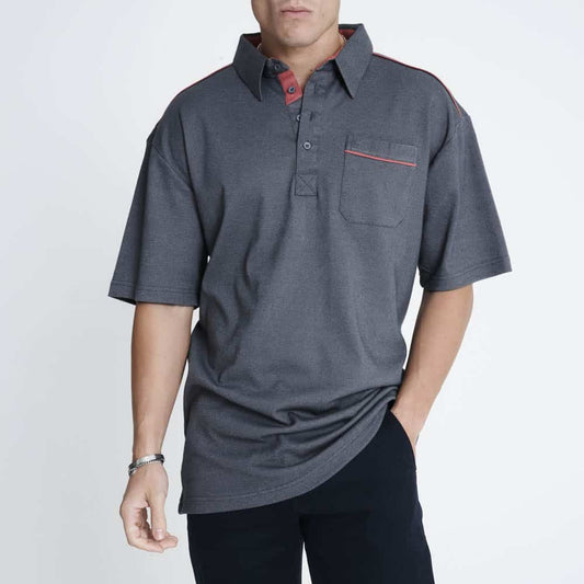 Casual Polo Shirt - Charcoal