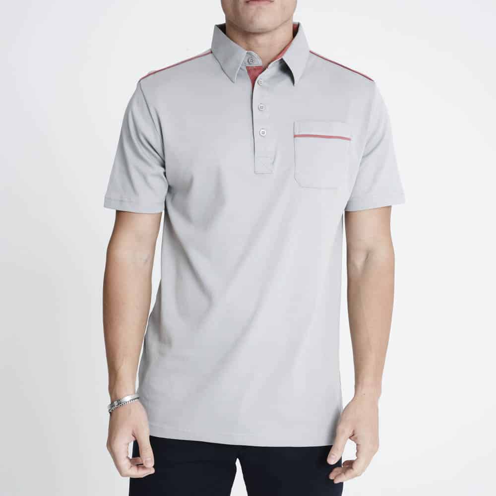 Casual Polo Shirt - Grey