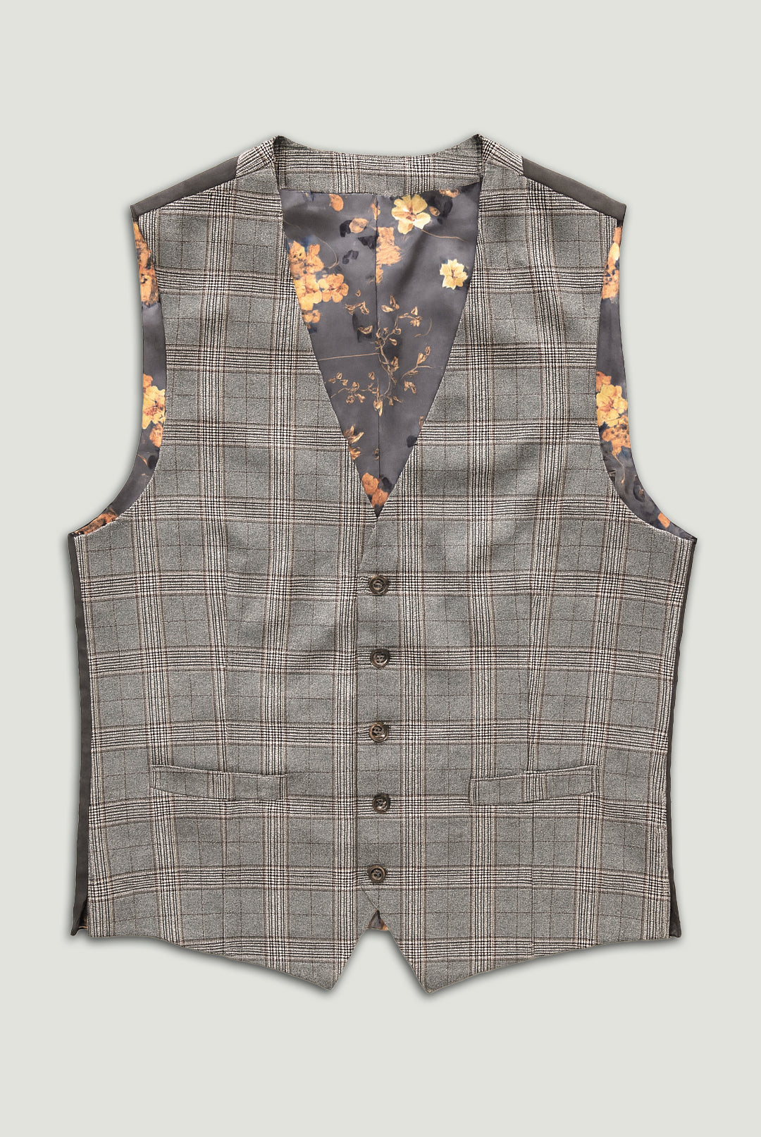 Haley Grey/Brown Prince of Wales Check - Jacket