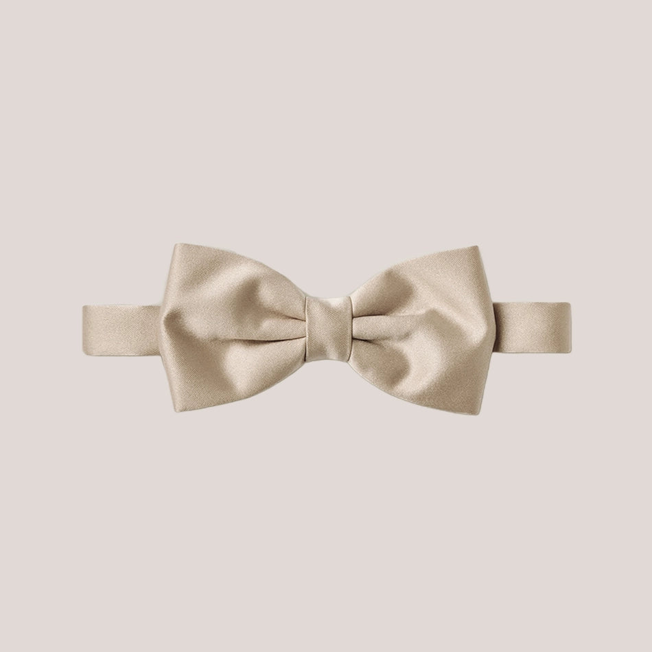 Satin Clip-On Bow Tie - Ivory
