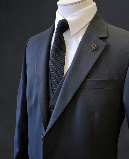 James Tailored Fit Suit Jacket - Black