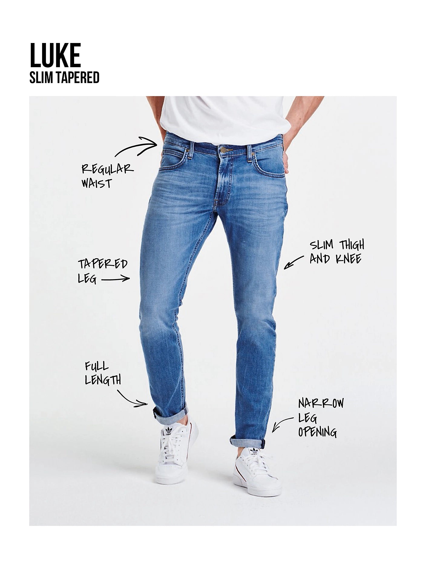 Luke Slim Tapered Fit - Clean Black