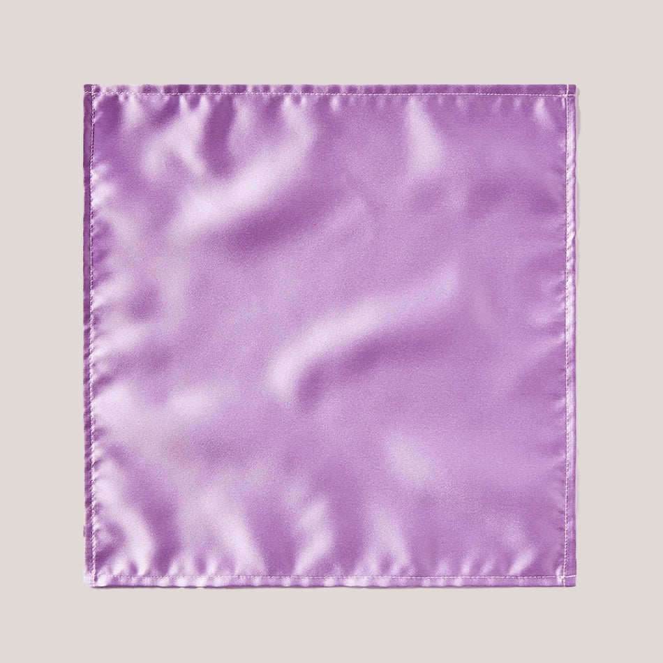 Plain Satin Hankie - Lavender