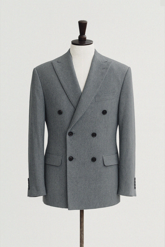 Liston Grey Flannel Double-Breasted - Jacket