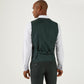 Dark Green 3 Piece Tailored Fit Suit - Waistcoat