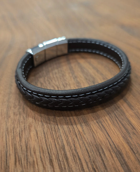 MagRelief - Leather Bracelet - Brown MR029