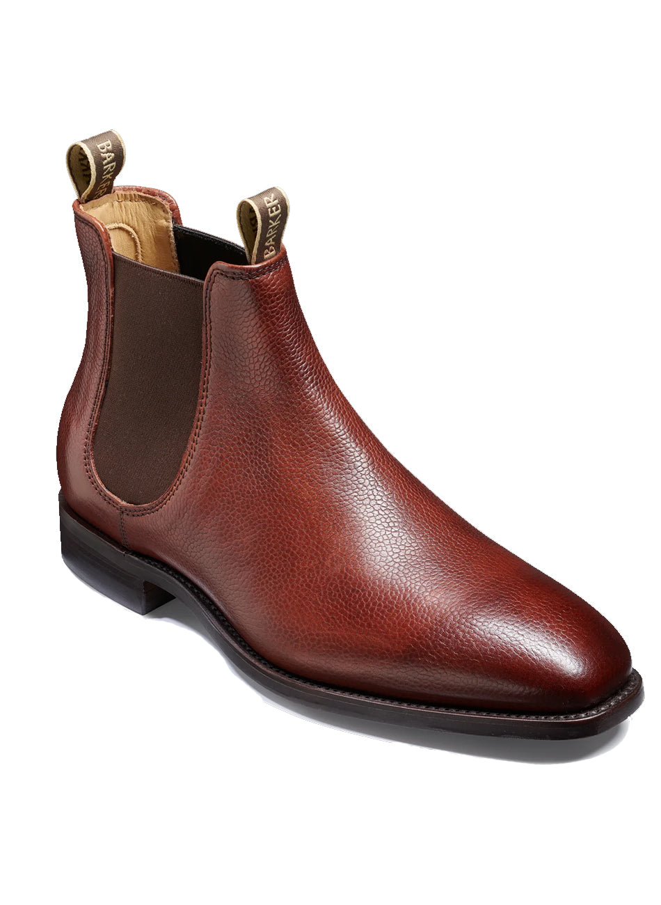 Mansfield Grain Leather Chelsea Boot - Cherry