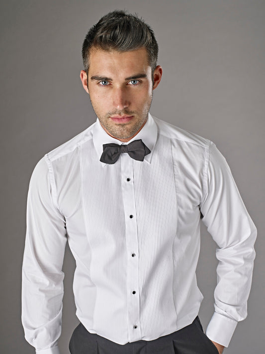 Mayfair Pleated Dress Shirt - Wing Collar