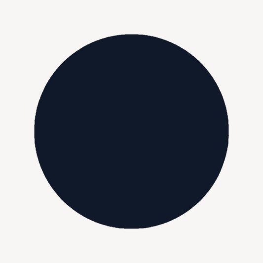 Plain Satin Hankie - Navy