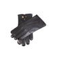 Mendip - Men's Three-Point Wool-Lined Leather Officer's Gloves - Black