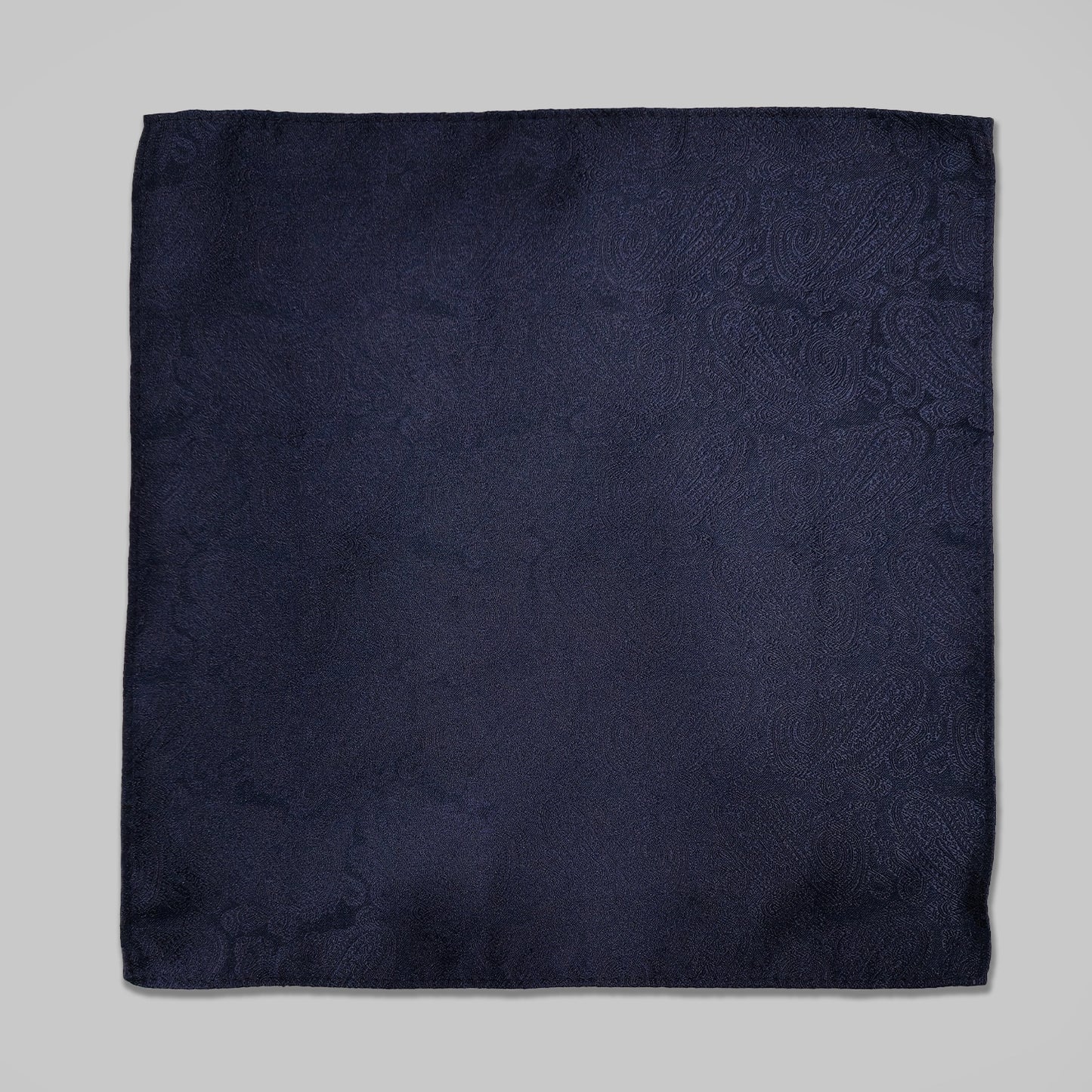 Paisley Print Tie and Hankie Set - Navy