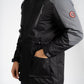 Fleece-Lined Parker Coat - Black