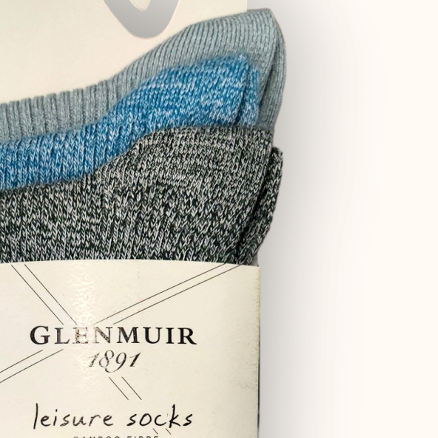 Glenmuir Soft Bamboo 3 Pack Socks - Blue