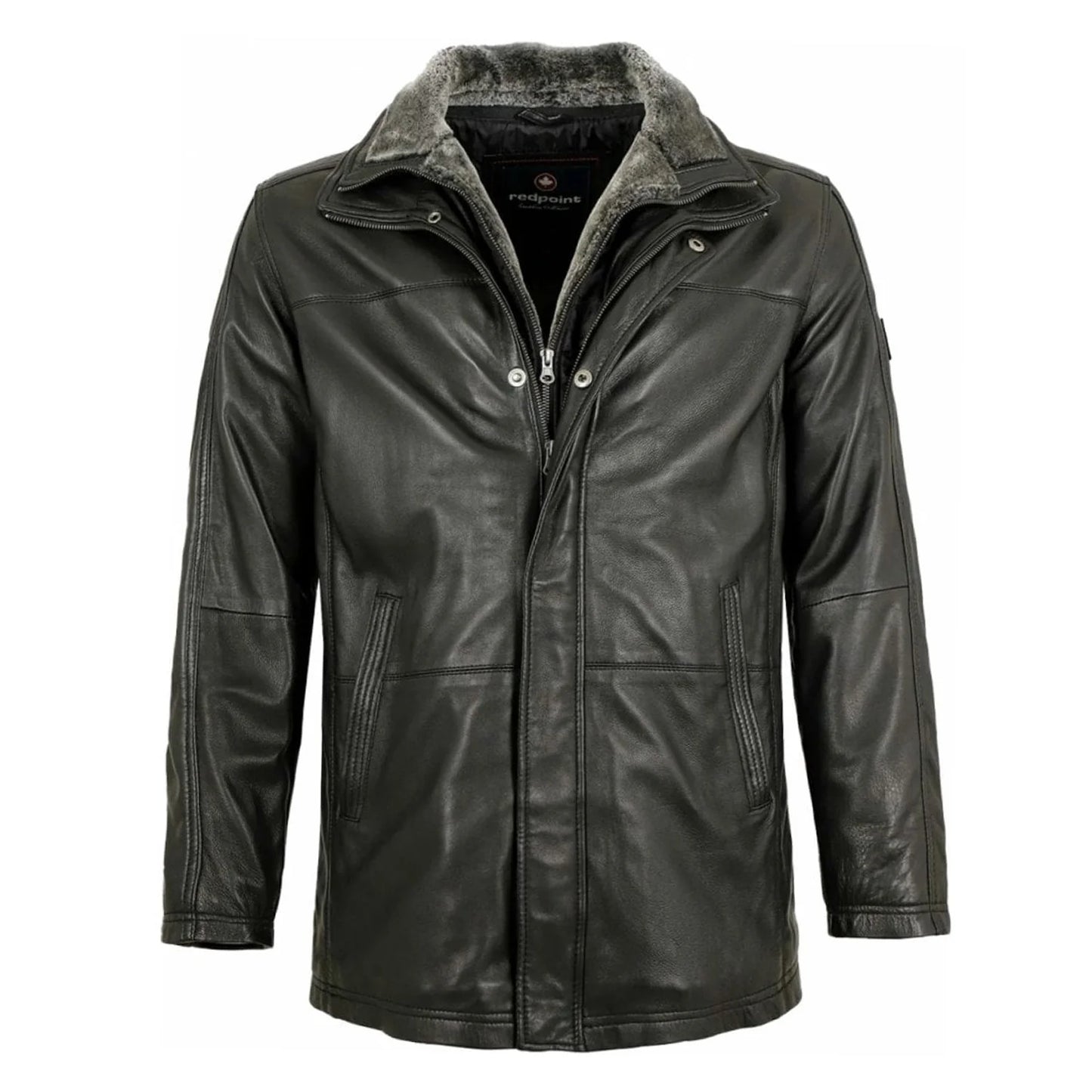 Carlson Real Leather Jacket - Black