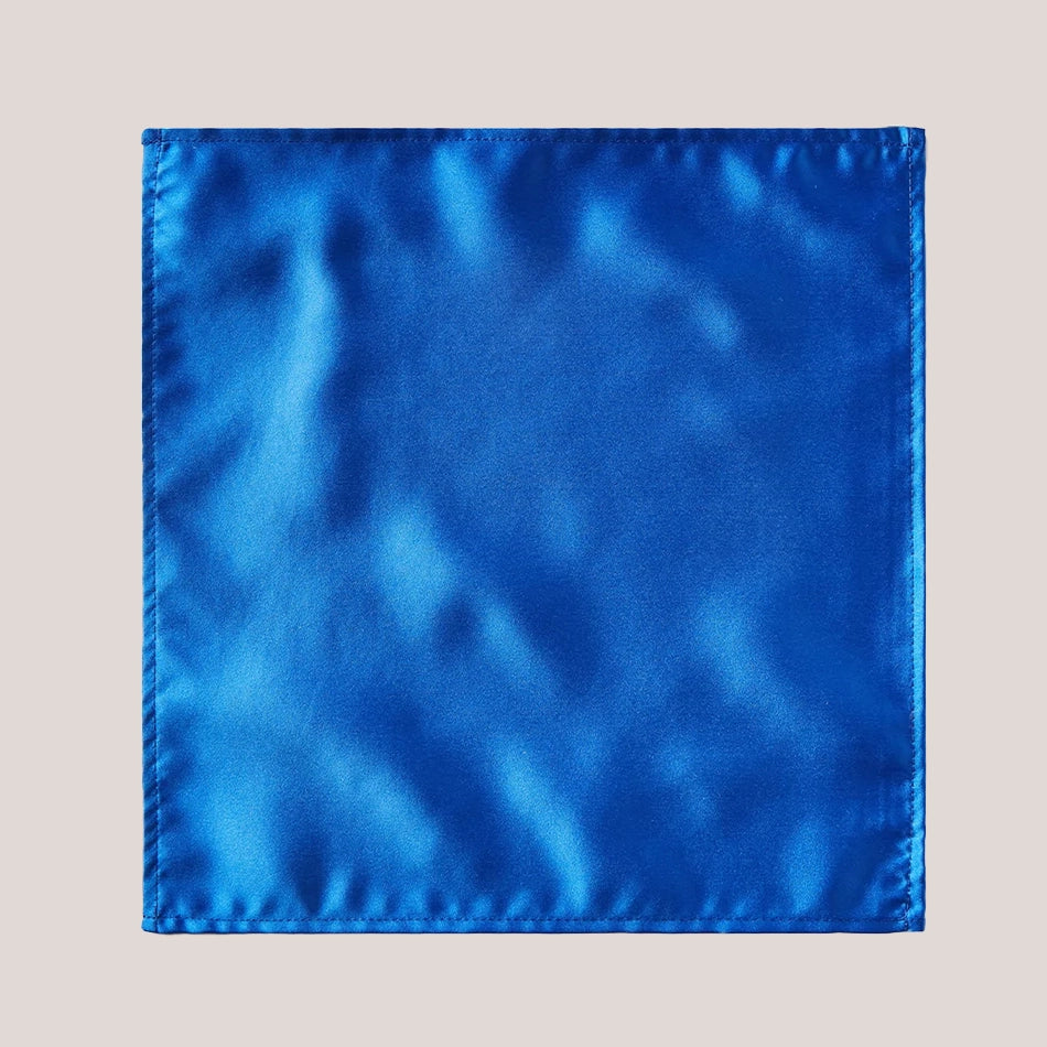 Plain Satin Hankie - Royal
