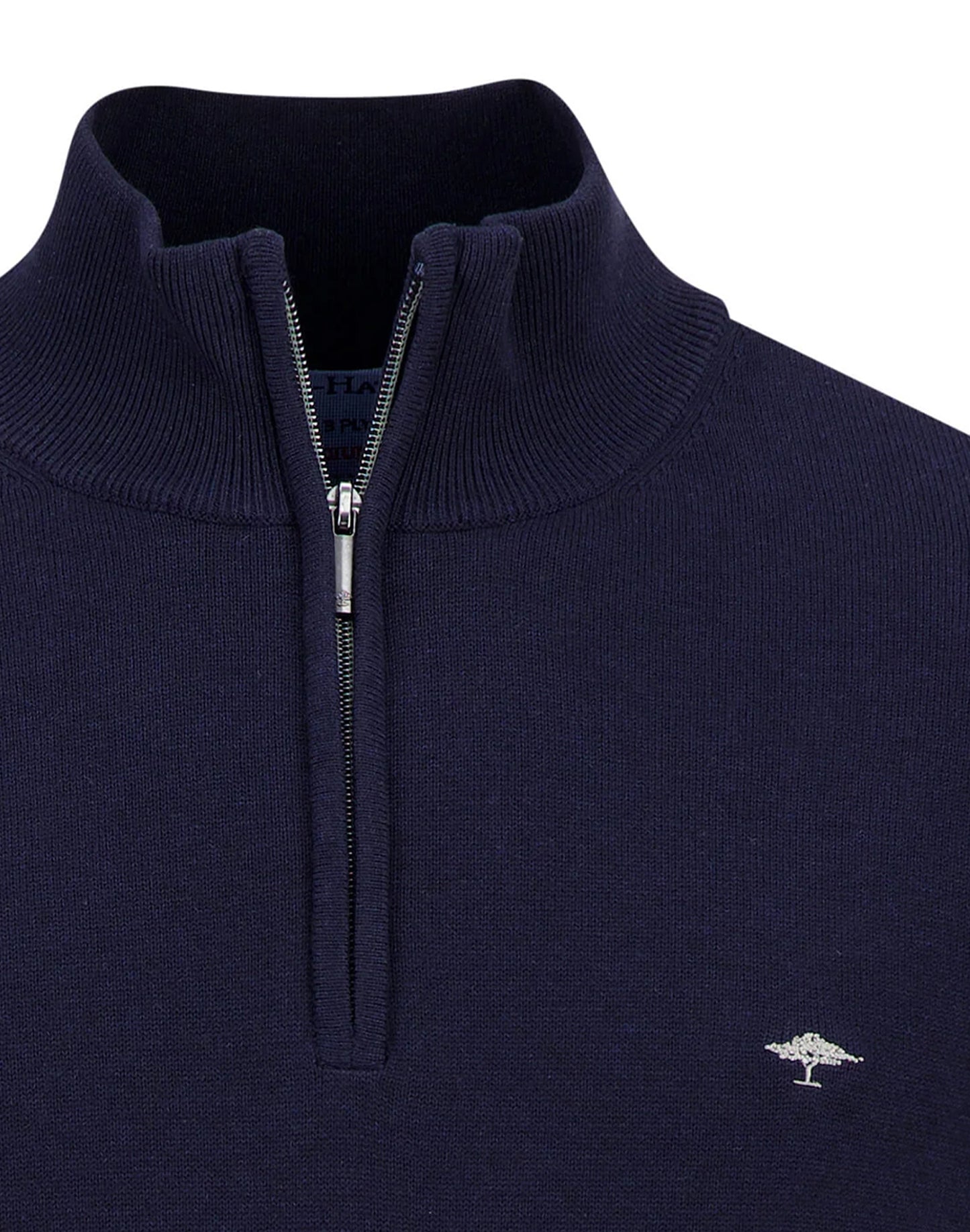 Super-soft Cotton Quarter Zip - Navy