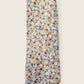 Tie and Hankie Set - Floral Silver and Peach I169696