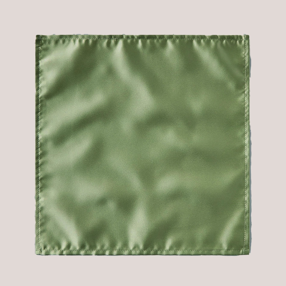 Plain Satin Hankie - Sage