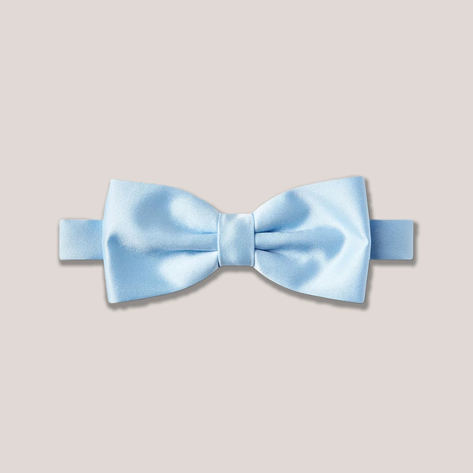 Satin Clip-On Bow Tie - Sky