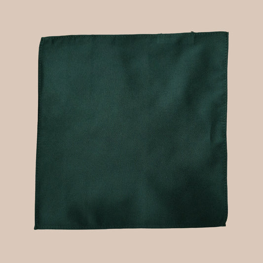 Twill Tie and Hankie Set - Bottle Green