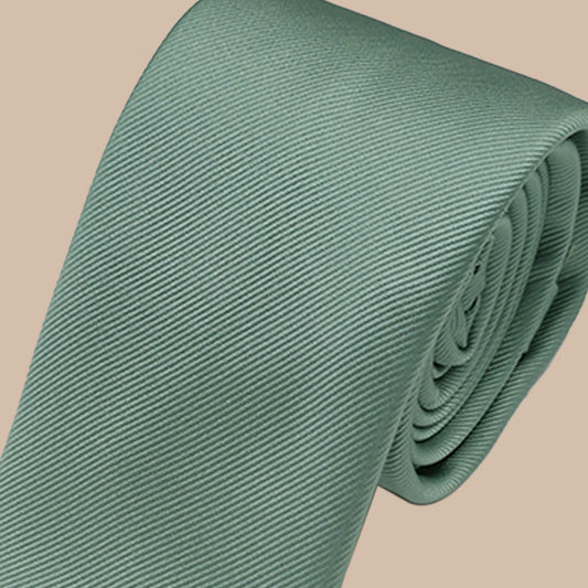 Twill Tie and Hankie Set - Sage