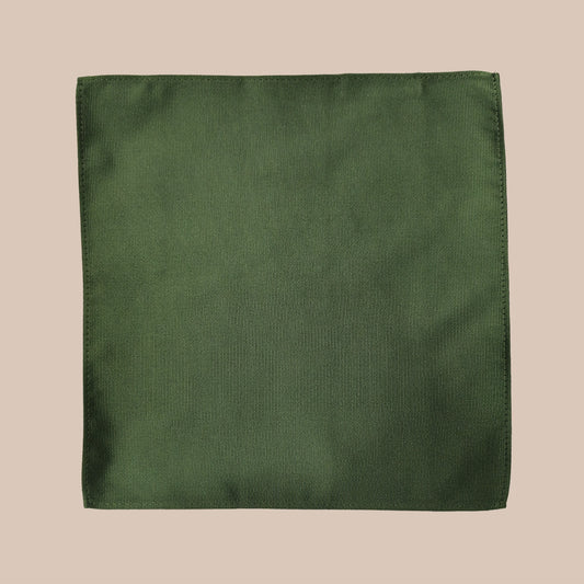 Twill Tie and Hankie Set - Fir Green