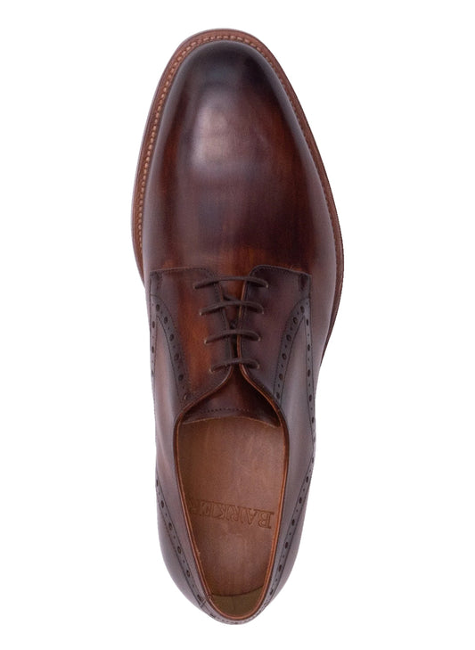 Trent Derby Shoes - Hand Brushed Brown