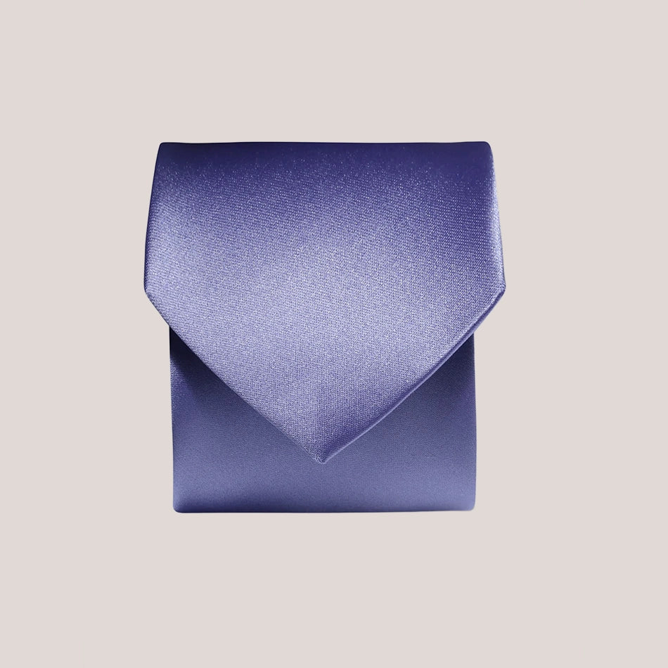 Slim Satin Tie - Violet