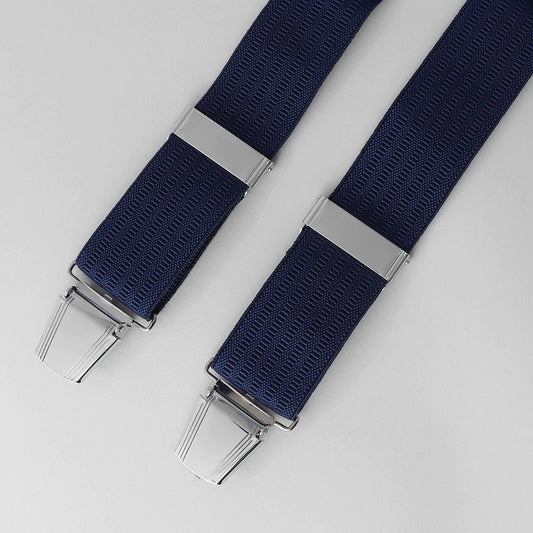 One Size Adjustable Ribbed Bracers - Navy