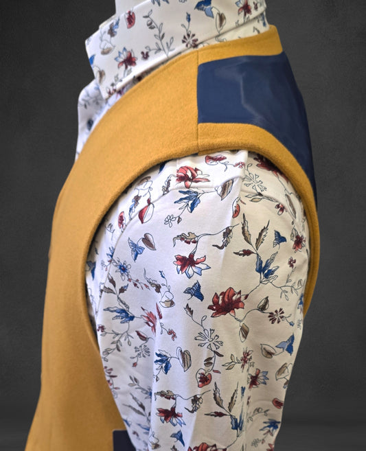 Dettori Wool Blend Waistcoat - Mustard