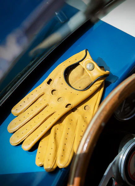 Delta -  Men's Classic Leather Driving Gloves - Cork