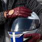 Delta -  Men's Classic Leather Driving Gloves - Wine/ Black