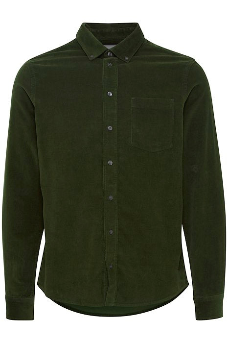 Needle Cord Shirt - Moss Green