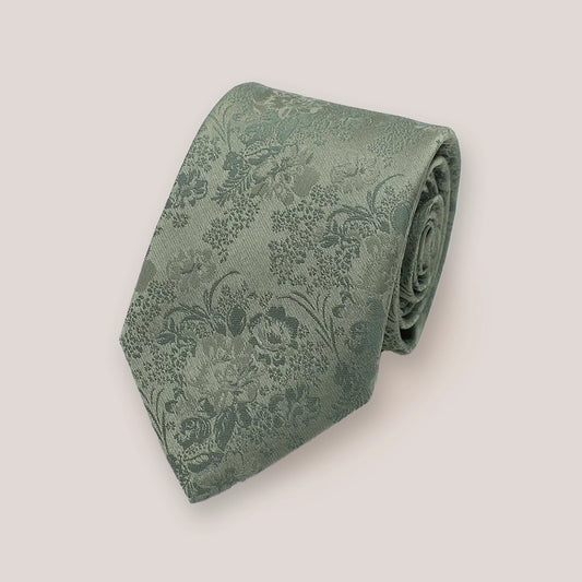Pretty Floral Tie - Sage 1700/6