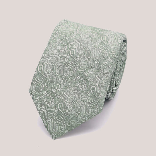 Wedding Paisley Hankie - Sage 8008/5