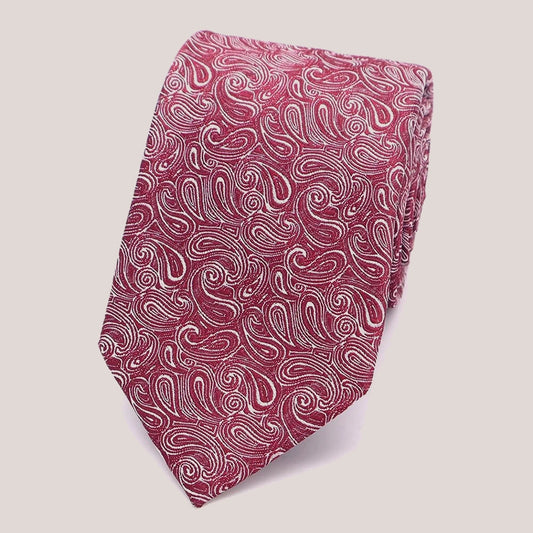 Wedding Paisley Hankie - Wine 8008/9