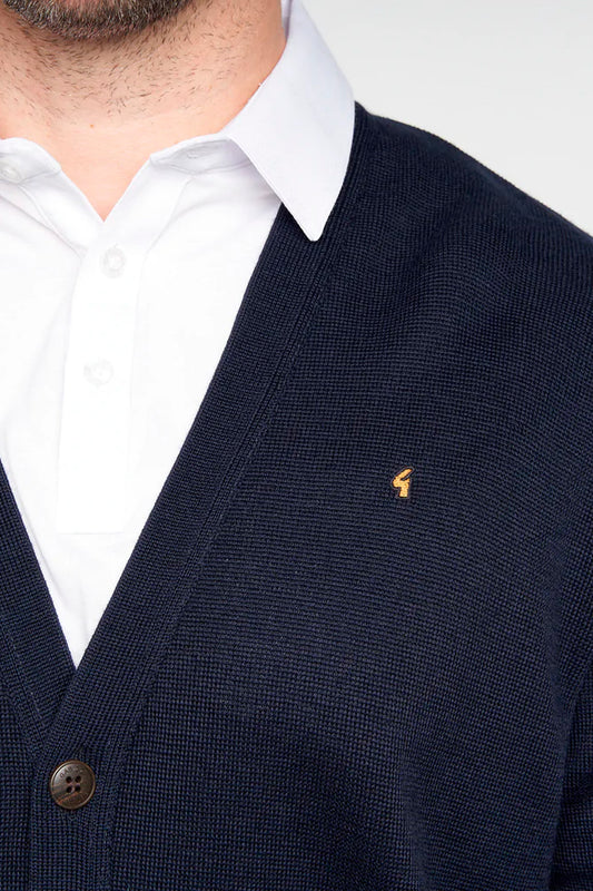 Gabicci Buttoned Cardigan - Navy
