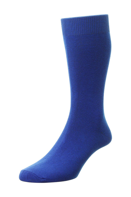 HJ Hall Cotton Rich Classic Socks - Royal Blue