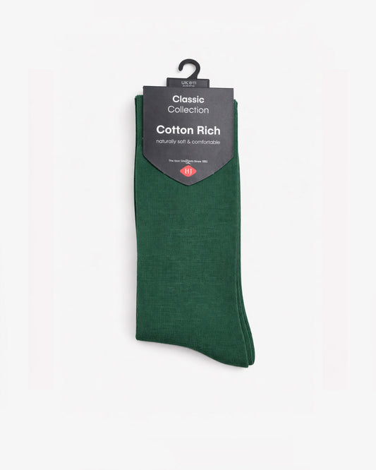 Bright Colours Fashion Sock HJ48 - Dk Green