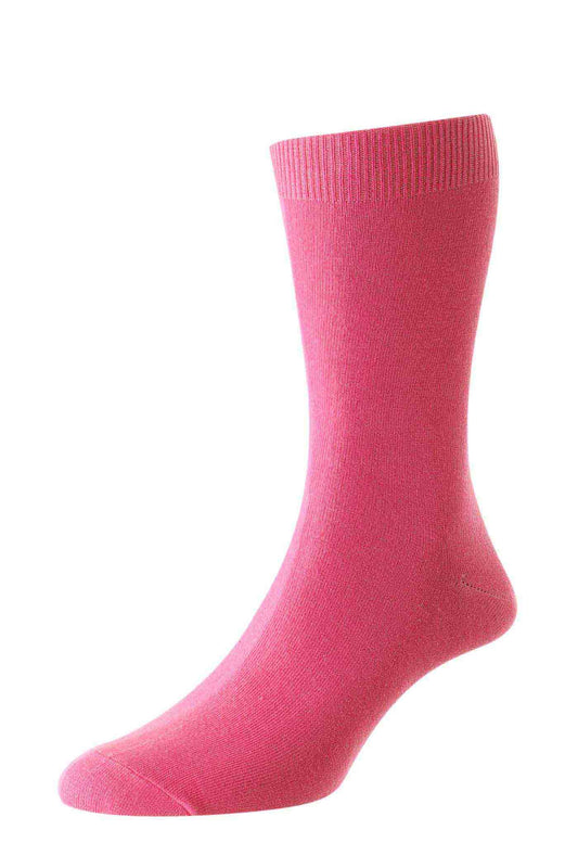HJ Hall Cotton Rich Classic Socks - Pink