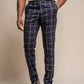 Hardy Navy Three Piece Suit - Navy Check