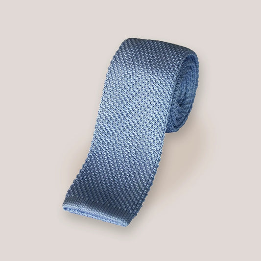 Knitted Ties - Light Blue