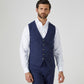 Jude Tweed Suit Waistcoat - Navy